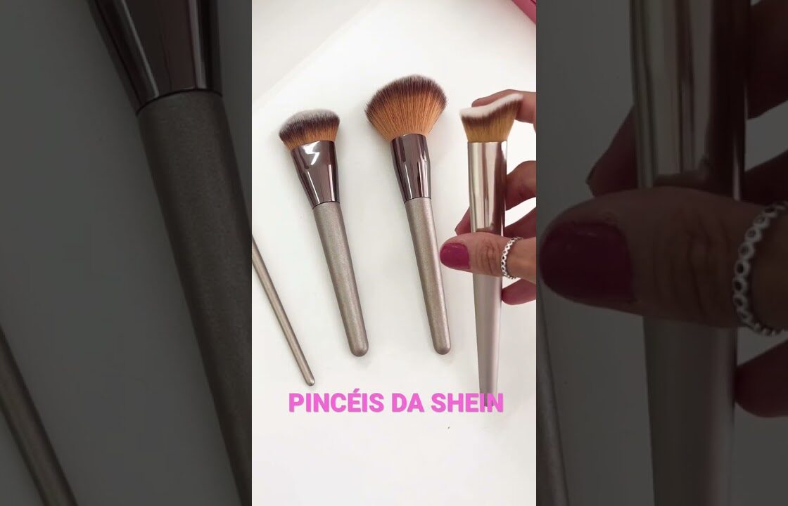 4 pincéis da #shein que eu comprei e AMEI #pinceisshein #produtosshein #maquiagemshein