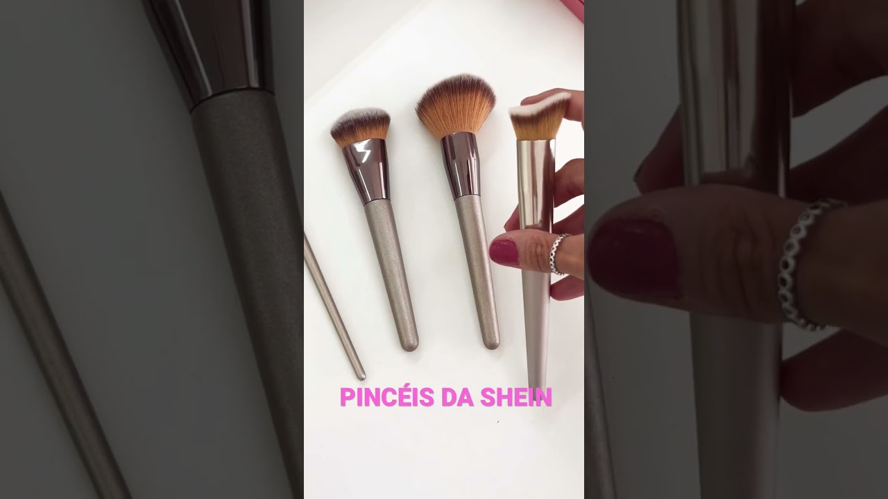 4 pincéis da #shein que eu comprei e AMEI #pinceisshein #produtosshein #maquiagemshein