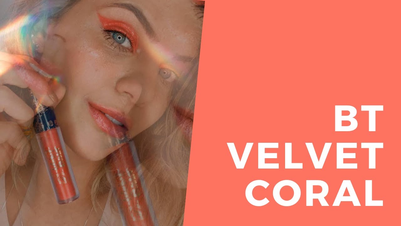 BT VELVET - CORAL [ VEM APRENDER A USAR ESSE PRODUTO MARAVILHOSO E FAZER UM OLHO GLOSSY ]