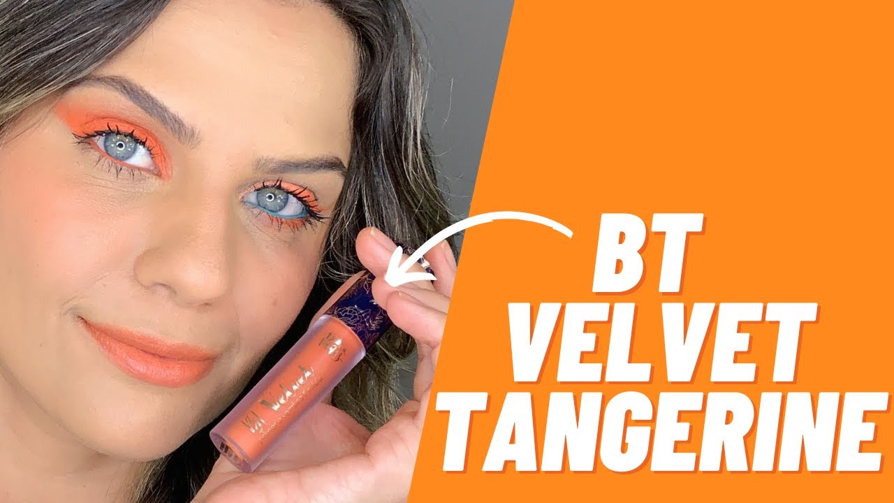 BT VELVET TANGERINE - SOMBRA LIQUIDA de BRUNA TAVARES | MAKE PRIMAVERA QUENTE