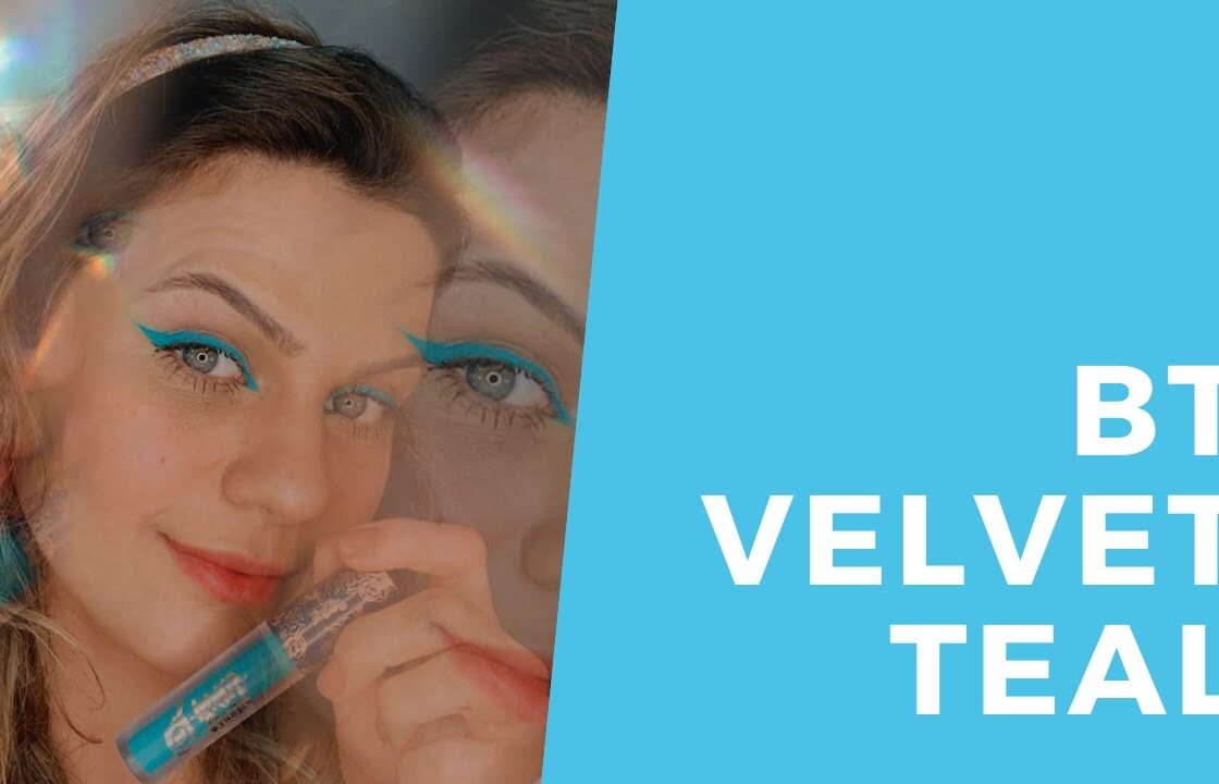 BT VELVET - TEAL [ DELINEADO COM ESSE AZUL LINDO, SIMPLES E DELICADO PARA QUEM É MAIS DISCRETA ]