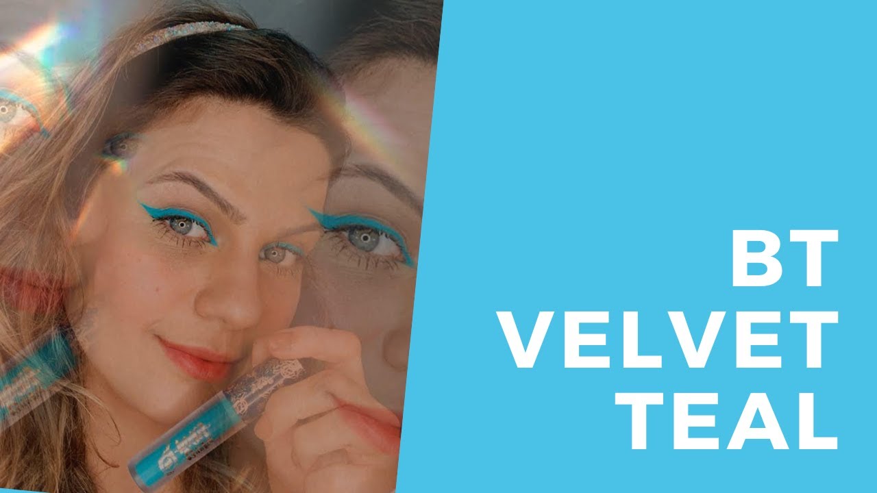 BT VELVET - TEAL [ DELINEADO COM ESSE AZUL LINDO, SIMPLES E DELICADO PARA QUEM É MAIS DISCRETA ]