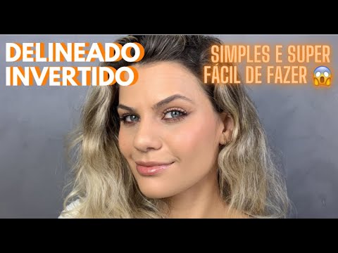 COMO FAZER DELINEADO INVERTIDO - TENDENCIA DO MOMENTO - SIMPLES E FÁCIL