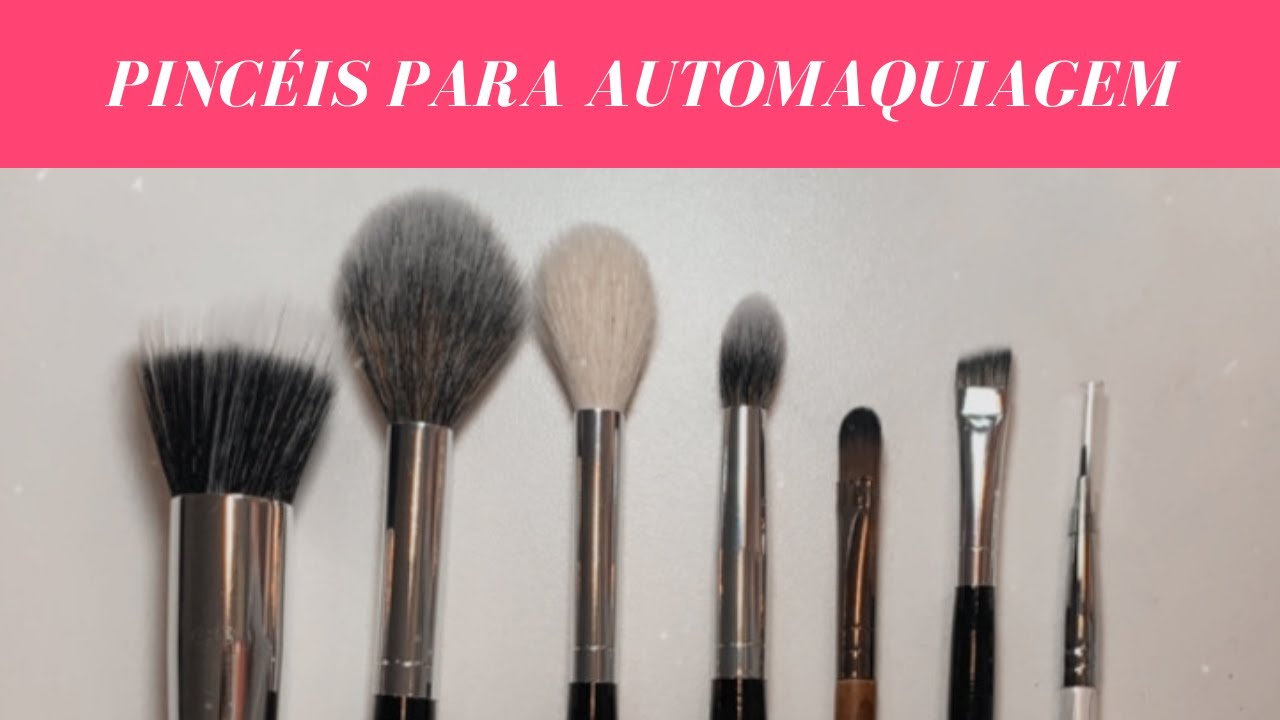 KIT DE PINCÉIS PARA AUTOMAQUIAGEM [ PINCEIS ESSENCIAIS PARA TER NA NECESSAIRE ]