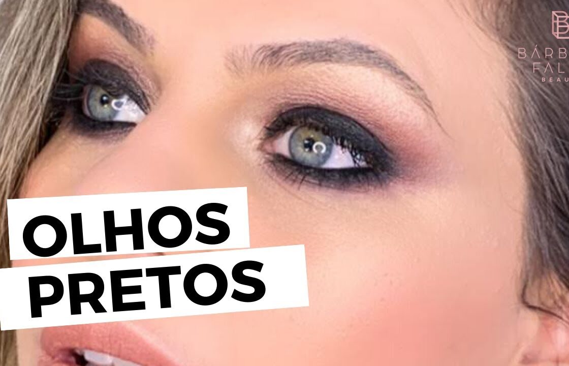MAKE OLHO PRETO COM PRODUTOS NACIONAIS :)