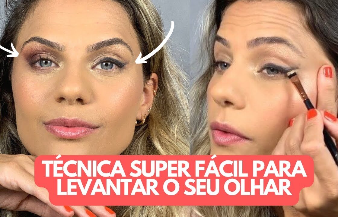 MAQUIAGEM PARA OLHOS CAÍDOS | TRUQUE SIMPLES