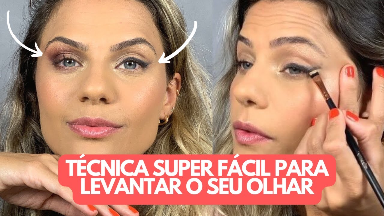 MAQUIAGEM PARA OLHOS CAÍDOS | TRUQUE SIMPLES