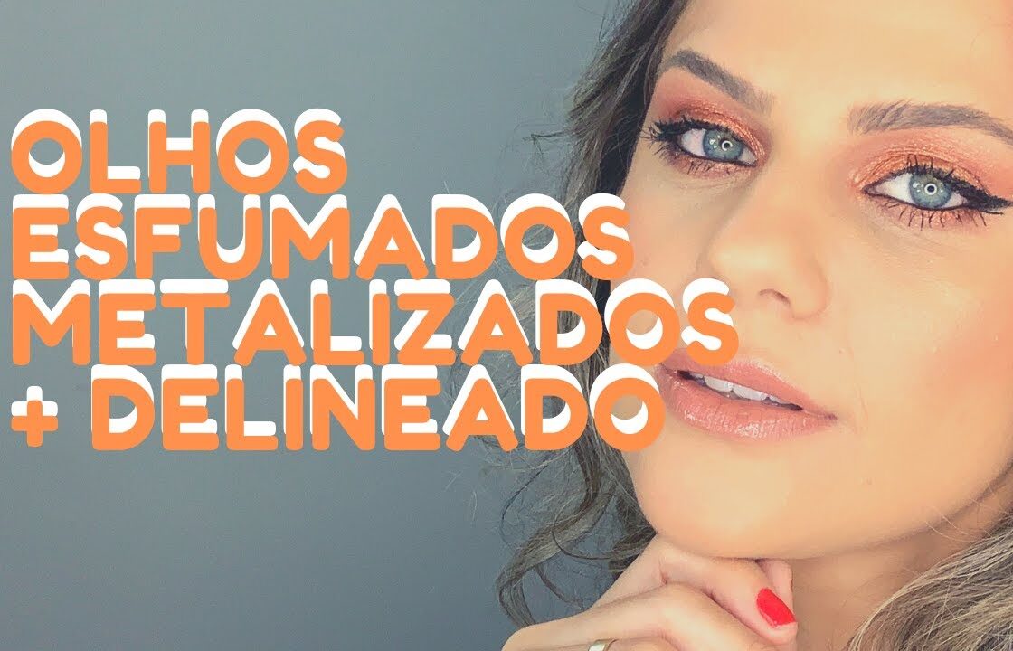 OLHOS ESFUMADOS METALIZADOS + DELINEADO [ USEI A PALETA LET IT SHINE ]