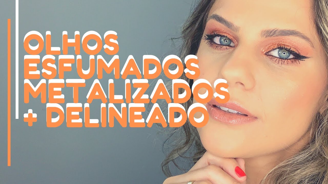 OLHOS ESFUMADOS METALIZADOS + DELINEADO [ USEI A PALETA LET IT SHINE ]