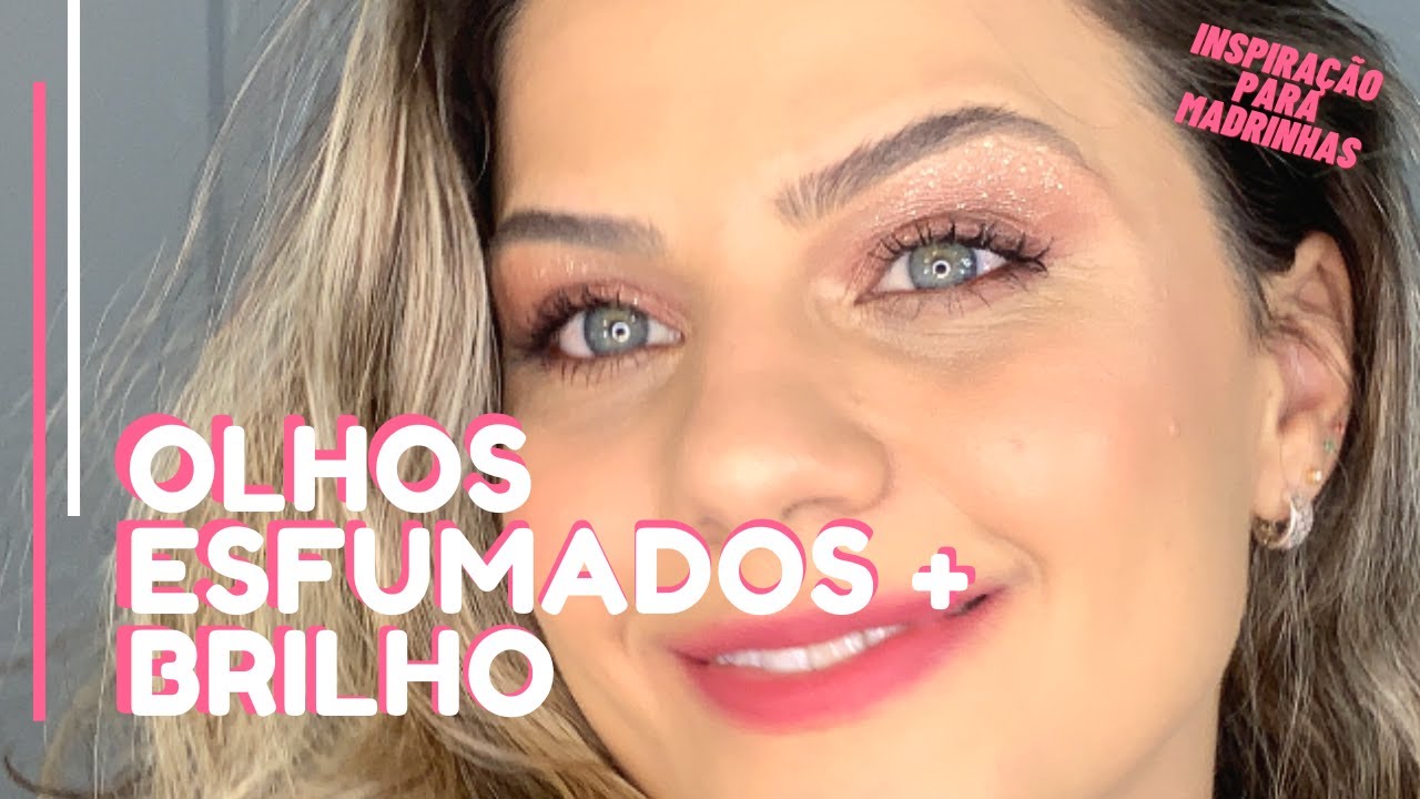 OLHOS ESFUMADOS com BRILHO | usei a sombra líquida #shine&glowmarisaad